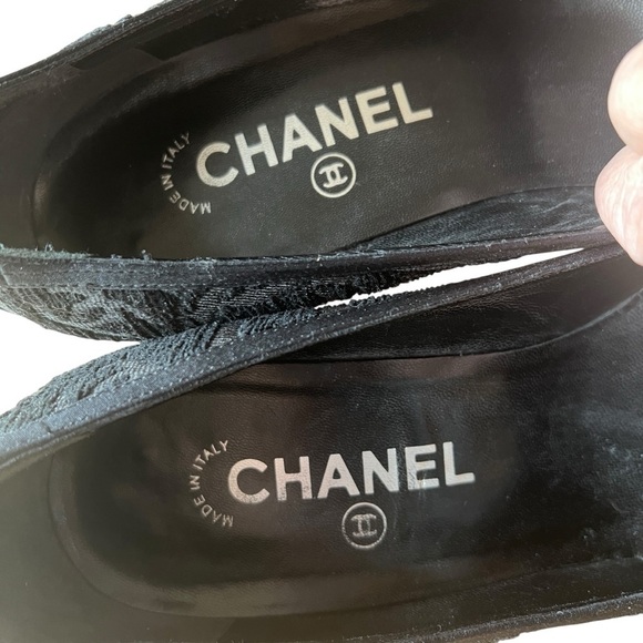 CHANEL PUMPS BROCADE 2005 PRE FALL COLLECTION TEXTURED RETRO GLAM FLORAL DETAIL - Picture 10 of 12